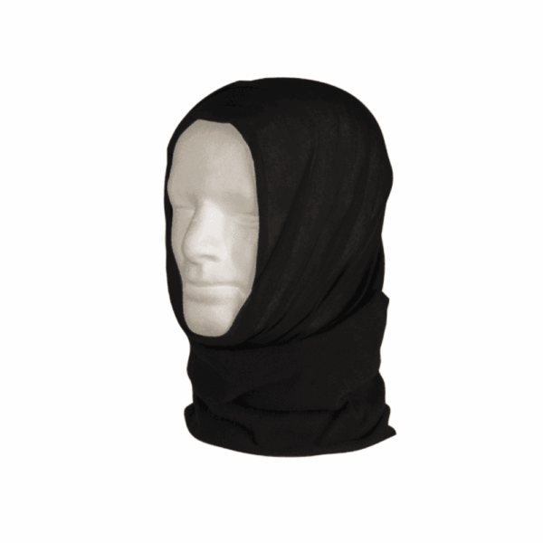Mil-Tec Multi-funktionel Hovedbeklædning med Fleece - Sort