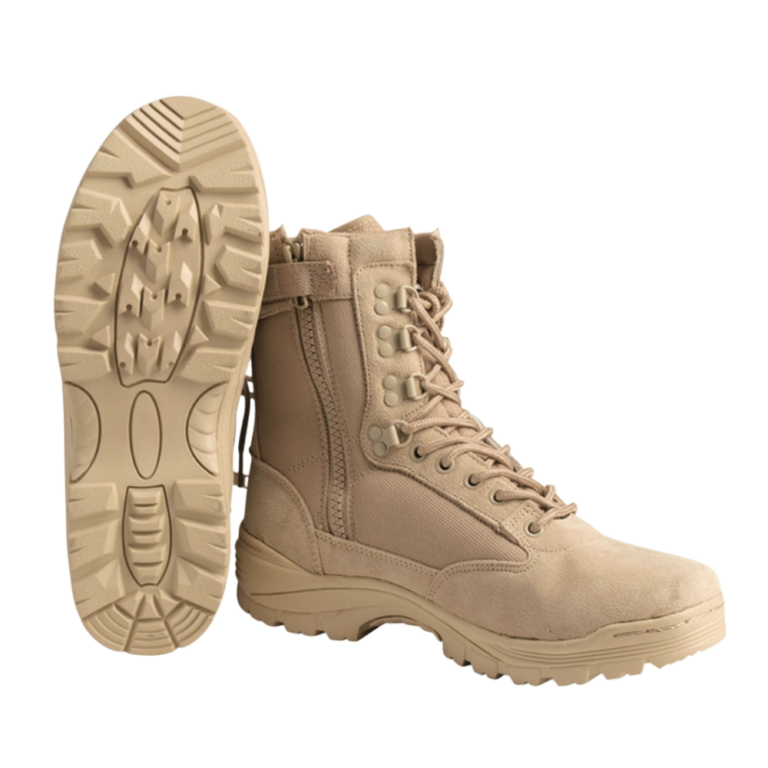 Mil-Tec Tactical Boots Khaki vandrestøvler med YKK lynlås - 4