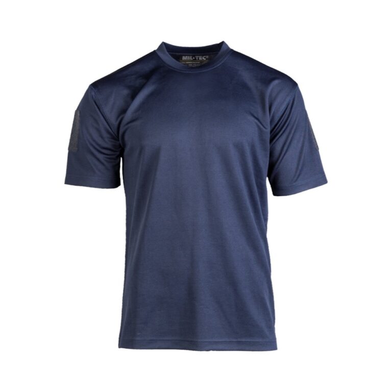 Mil-Tec Tactical T-Shirt Quickdry Dark Blue Blå løbe t-shirt - XXXL
