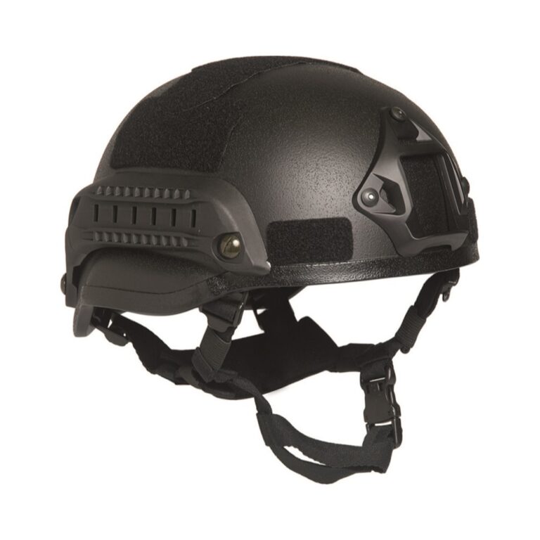 Mil-Tec US Combat Helmet MICH 2002 Rail Black MICH hjelm med rail
