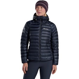 Montane Anti Freeze Hooded Down Jacket Dame M Blå Dunjakker