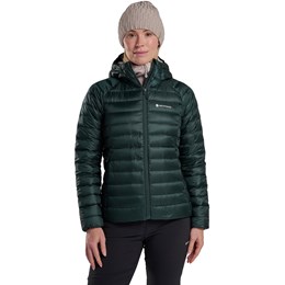 Montane Anti Freeze Hooded Down Jacket Dame XL Grøn Dunjakker