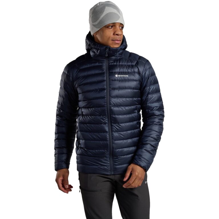 Montane Anti Freeze Hooded Down Jacket Herre M Blå Dunjakker