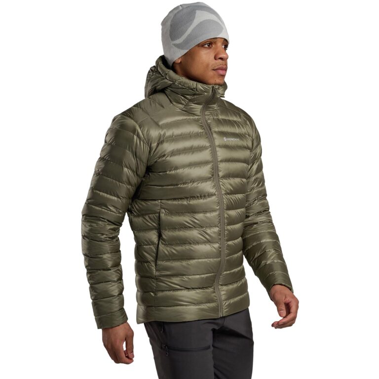 Montane Anti Freeze Hooded Down Jacket Herre M Grøn Dunjakker