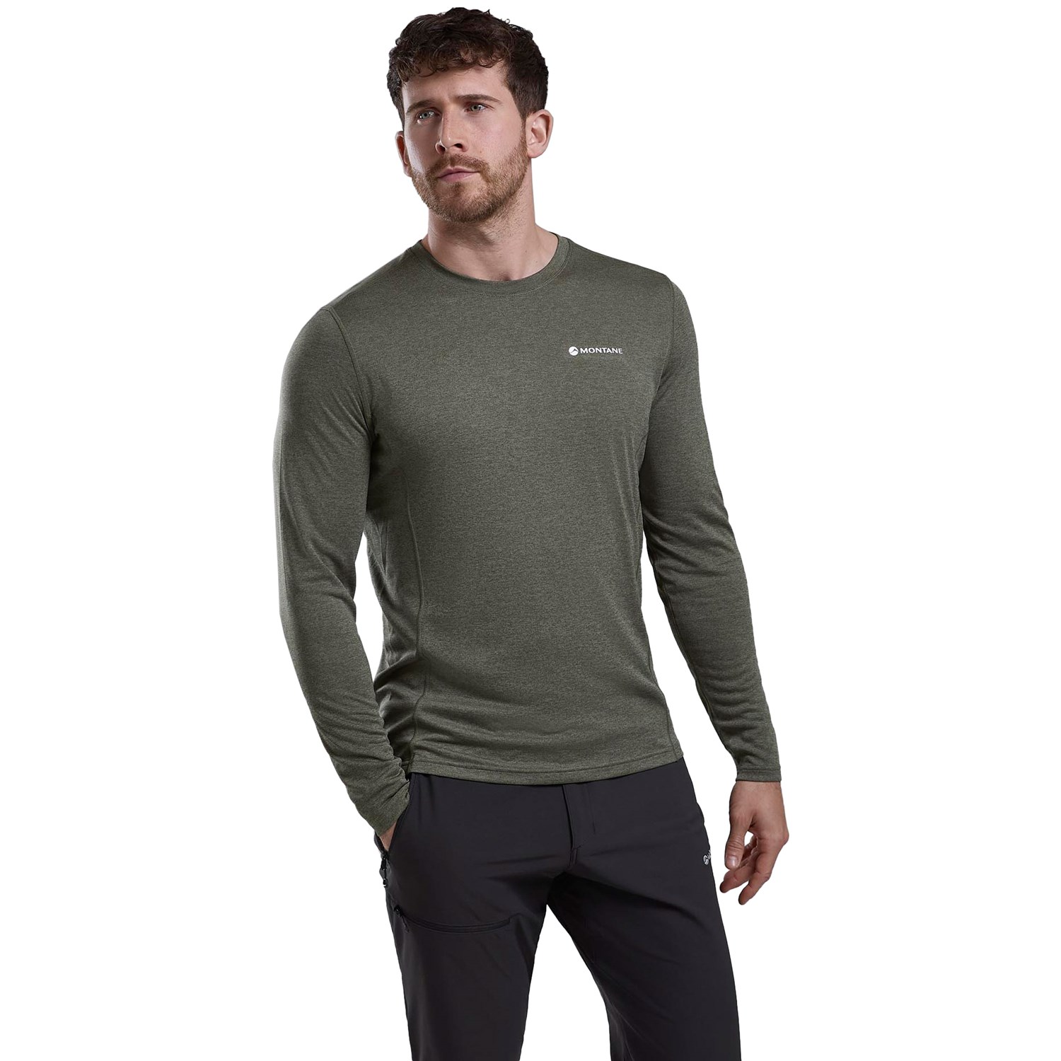Montane Dart Long Sleeve T-Shirt Herre XL Grøn Lange ærmer