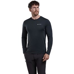 Montane Dart Long Sleeve T-Shirt Herre XL Sort Lange ærmer
