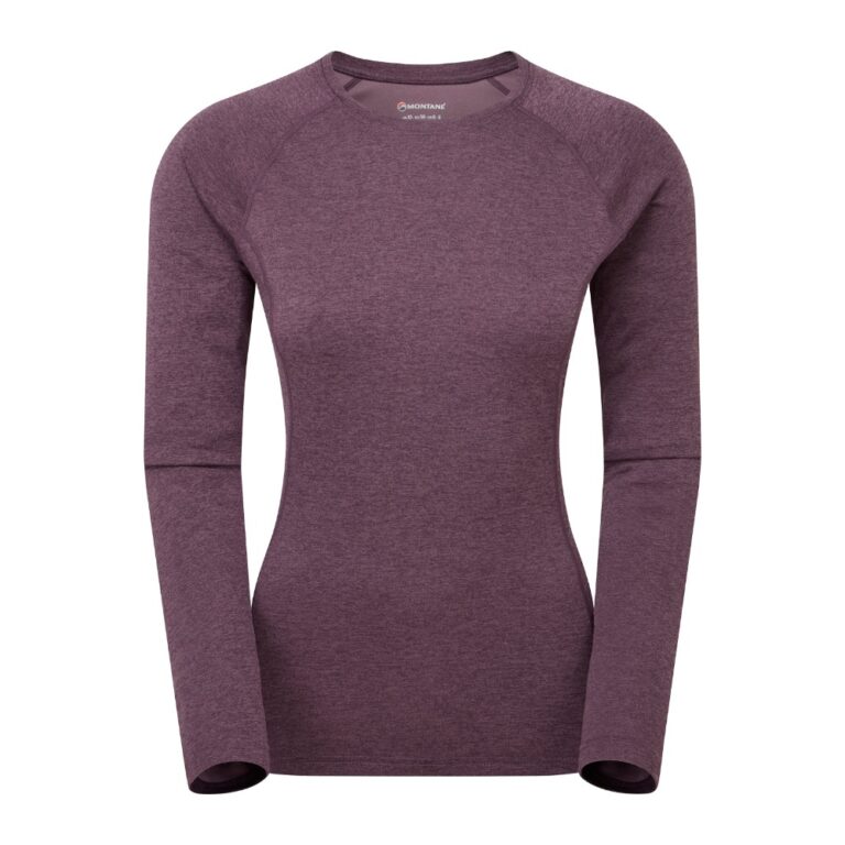 Montane Dart Long Sleeve T-Shirt Langærmet T-shirt til dame - M - Mulberry