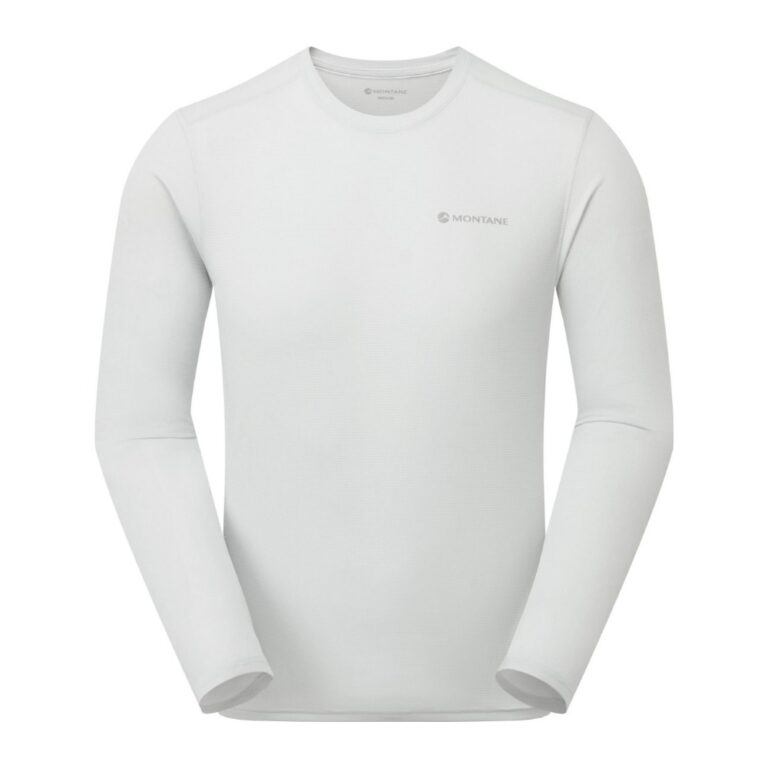 Montane Dart Nano Long Sleeve T-Shirt Langærmet T-shirt til herre - M - Platinum