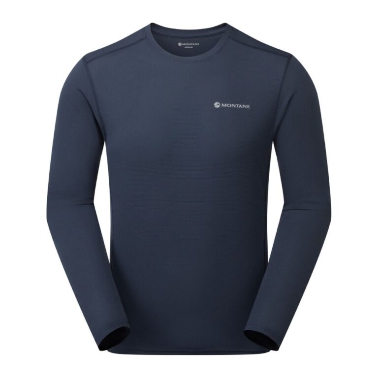 Montane Dart Nano Long Sleeve T-Shirt Langærmet T-shirt til herre - S - Eclipse Blue