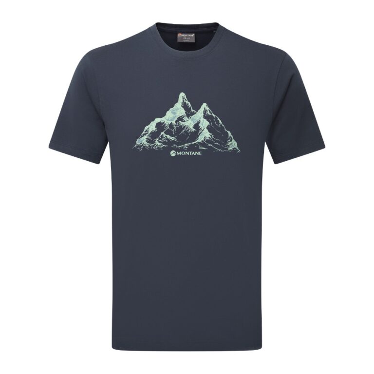 Montane Dual Mountain T-Shirt T-shirt til herre - XL - Eclipse Blue