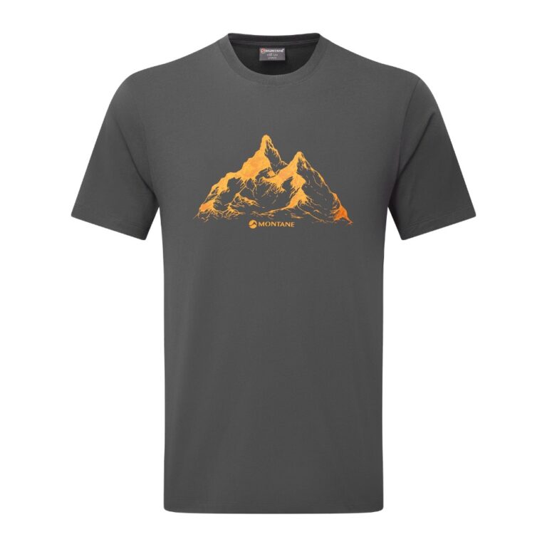Montane Dual Mountain T-Shirt T-shirt til herre - XL - Midnight Grey