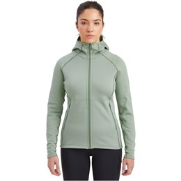 Montane Fury Hooded Fleece Jacket Dame M Grøn Fleece