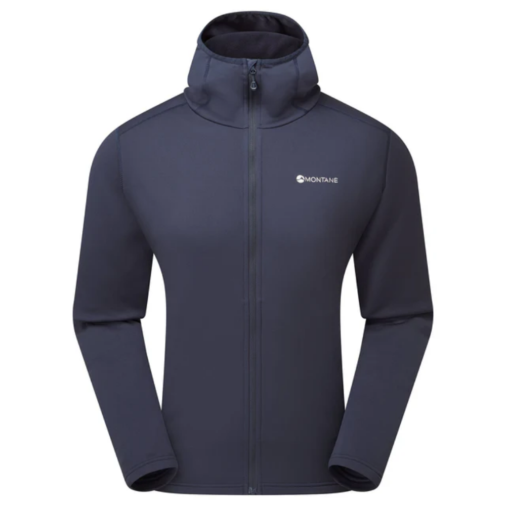 Montane Fury Lite Hooded Fleece Jakke herre - L - Eclipse Blue