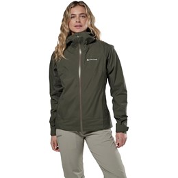 Montane Norste Waterproof Jacket Dame M Grøn Skaljakker