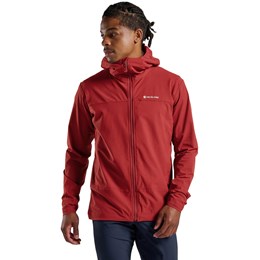 Montane Tenacity Hooded Softshell Jacket Herre L Rød Softshell-jakker