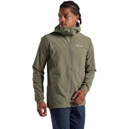 Montane Tenacity Hooded Softshell Jacket Herre M Grøn Softshell-jakker