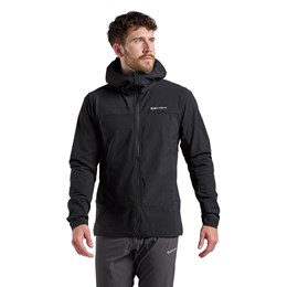 Montane Tenacity Hooded Softshell Jacket Herre M Sort Softshell-jakker