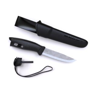 Mora Companion Spark / dolk med tændstål, sort - Jagtknive / dolk