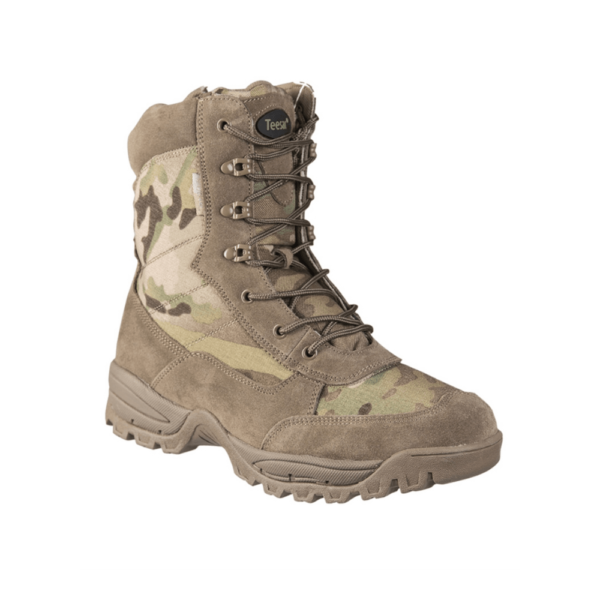 Multicam militær støvler med lynlås | Tactical Boots with YKK Zipper - 10 - MultiCam