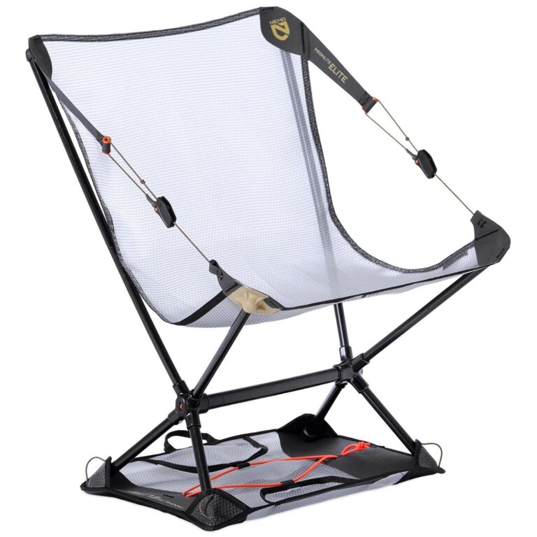 NEMO Moonlite Elite Reclining Backpacking Foldestol Sort Stole