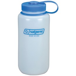 Nalgene HDPE Wide Mouth Bottle 1 ltr Drikkedunk Ultralite White Drikkeflasker