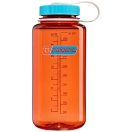 Nalgene Wide Mouth Sustain 1 ltr Drikkedunk Flame/Blue Atoll Drikkeflasker