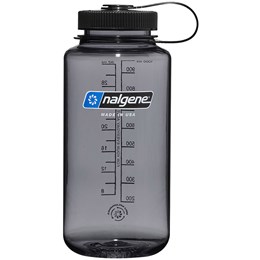 Nalgene Wide Mouth Sustain 1 ltr Drikkedunk Grå/Sort Drikkeflasker