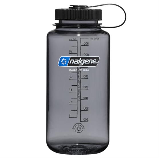 Nalgene Wide Mouth Sustain 1000 ml, Gray w/ Black Cap