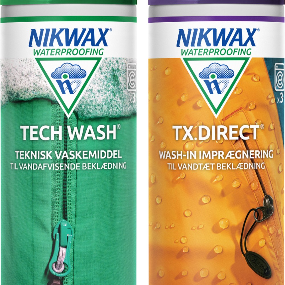 Nikwax Tech Wash & TX.Direct Wash-In Vaske- og imprægneringssæt - 2 x 300 ML