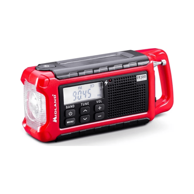 Nødradio / powerbank - Midland ER200 - Rød