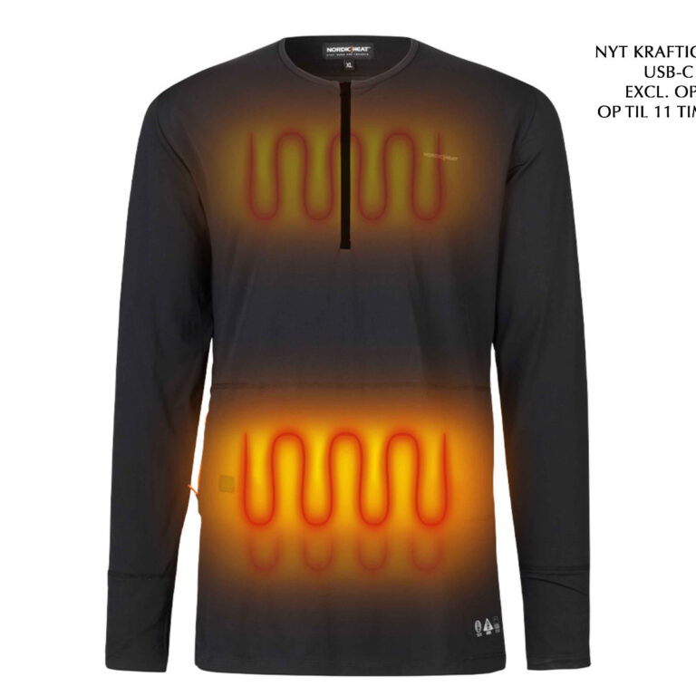 Nordic Heat undertrøje med varme incl. batteri-Small
