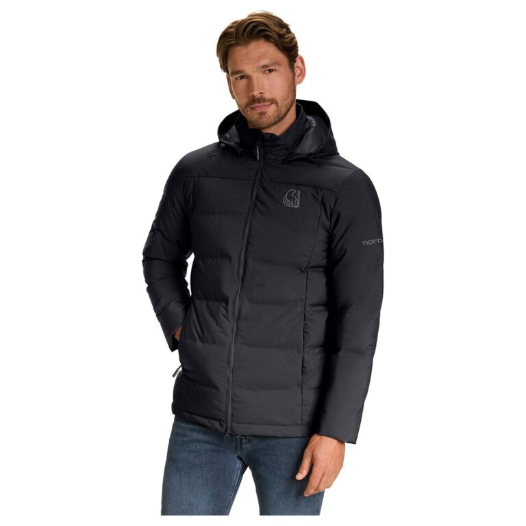 Nordisk Akkarvik Bonded Down Jacket Herre S Cavier Black Dunjakker