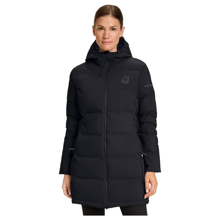 Nordisk Aukea Bonded Down Coat Dame S Cavier Black Dunjakker