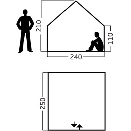 Nordisk Kari 12/20 Mesh 6,0 m2 Beige Indertelte