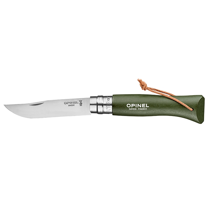 Opinel Foldekniv nr. 8, khaki - Foldeknive