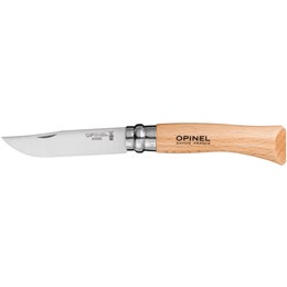 Opinel No 7 Stainless Steel Foldekniv Brun Foldeknive