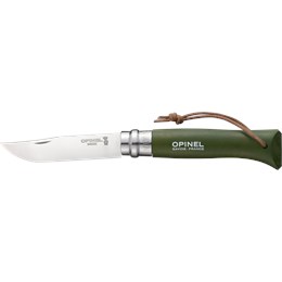 Opinel No 8 Stainless Steel Beech Wood Foldekniv Brun/Grøn Foldeknive