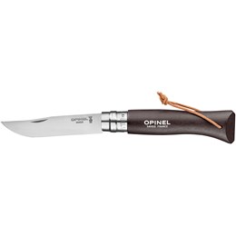 Opinel No 8 Stainless Steel Beech Wood Sort/Brun Foldeknive