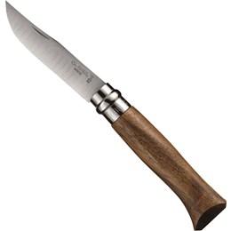 Opinel No 8 Stainless Steel Walnut Wood Foldekniv Foldeknive