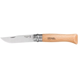 Opinel No 9 Stainless Steel Foldekniv Brun Foldeknive