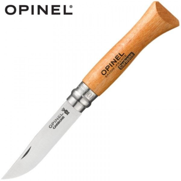 Opinel N°6 carbon steel 7cm i bøg