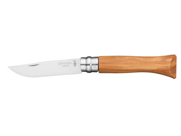 Opinel N°8 Stainless 8,5 cm. oliven