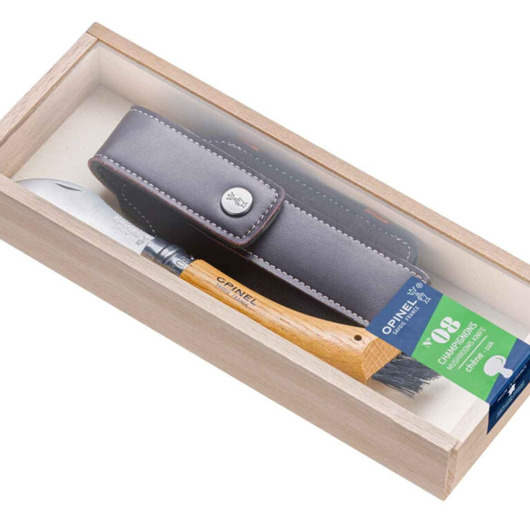 Opinel Svampekniv N°8, Eg, gaveæske