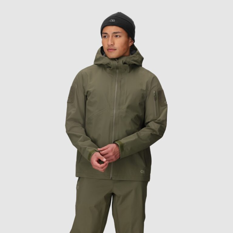 Outdoor Research Allies Microgravity II Jacket Ranger Green Regnjakke - S