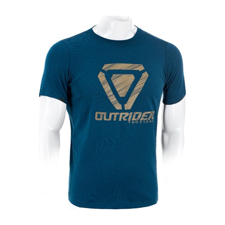 Outrider Tactical OT Scratched Logo Tee T-shirt - S - Blue
