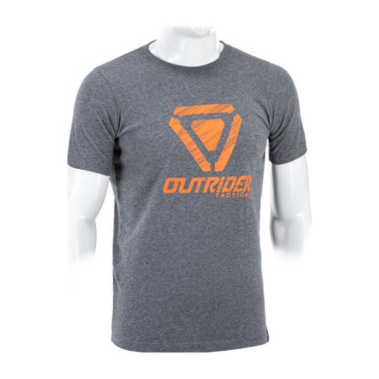 Outrider Tactical OT Scratched Logo Tee T-shirt - S - Dark Grey