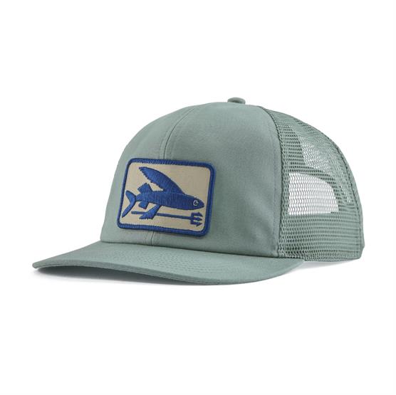 Patagonia Flying Fish Relaxed Trucker Hat, Cover Green