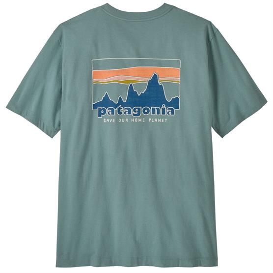 Patagonia Mens '73 Skyline T-Shirt, Blue Sage