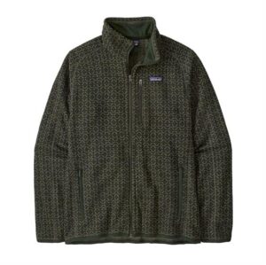 Patagonia Mens Better Sweater Jacket, Scales / Old Growth Green