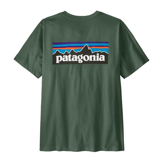 Patagonia Mens P-6 Logo T-Shirt, Canopy Green